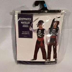 Kids Pirate Costume with Skull & Cross Bones NWT